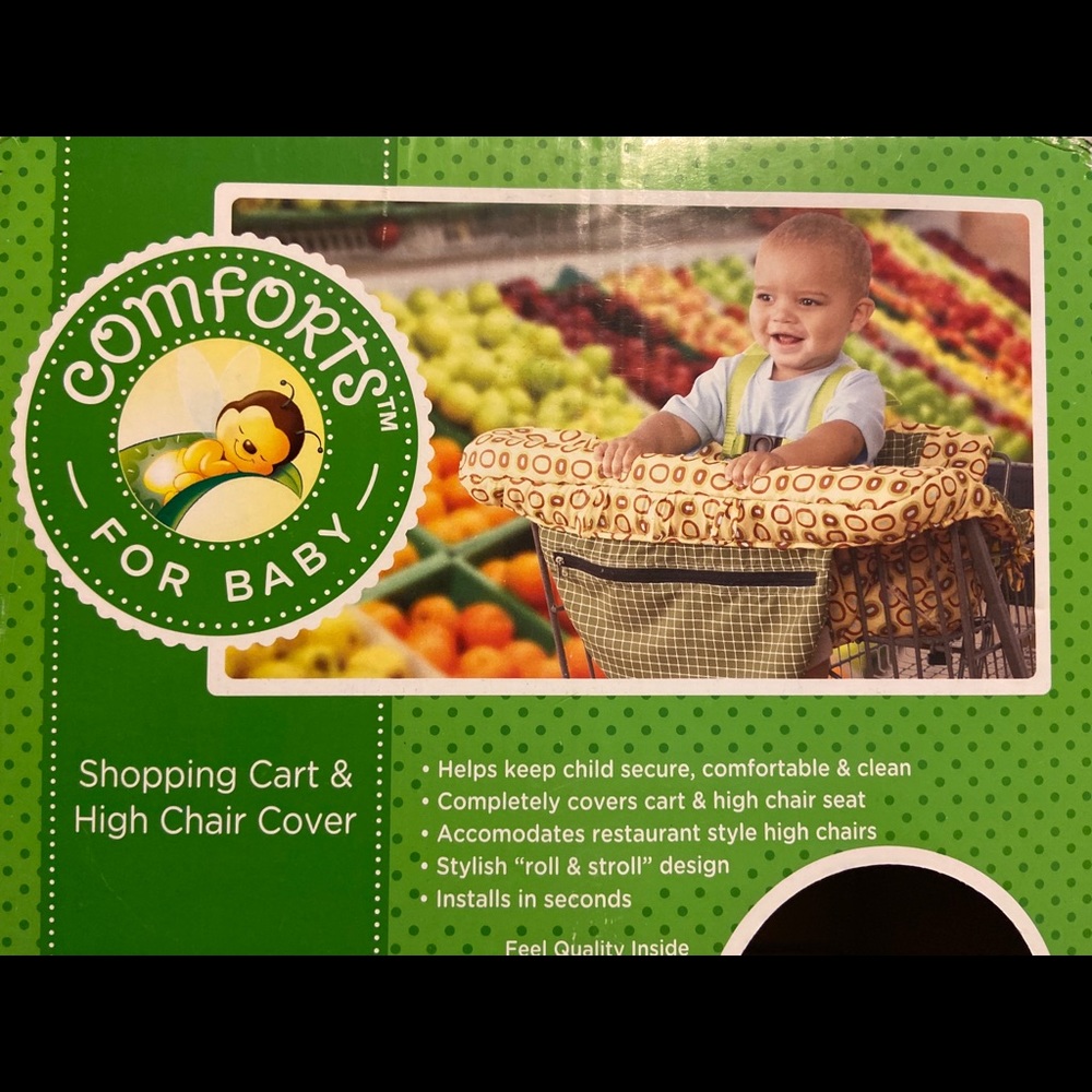 Baby’s New shopping cart high chair covers